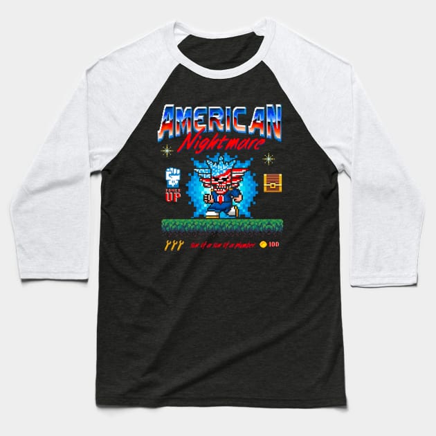 Cody Rhodes American Nightmare Pixelated Baseball T-Shirt by Holman